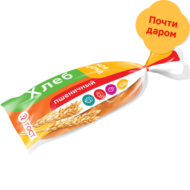 

Хлеб Моя цена пшеничный подовый