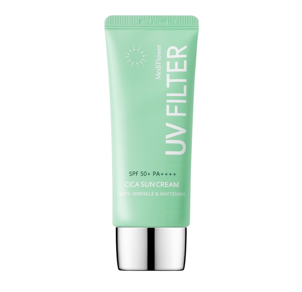 

Крем солнцезащитный Medi Flower увлажняющий с центеллой Spf50+/pa4+