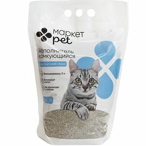 Наполнитель комкующийся для туалета кошек Маркет Pet
