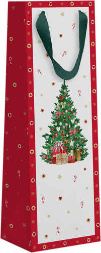 

Пакет подарочный под бутылку Новогодние чудеса, 13х36х8,5 см Арт. СБ16 в ассортименте 1 шт.
