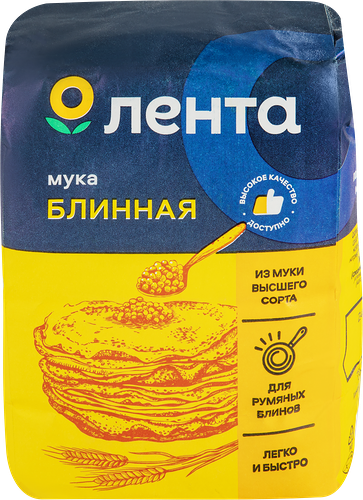 Мука блинная Лента высший сорт, 800г