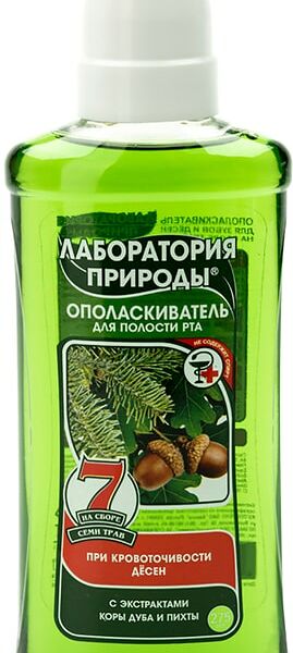 Ополаскиватель для полости рта Лаборатория природы Кора дуба и пихты 275мл