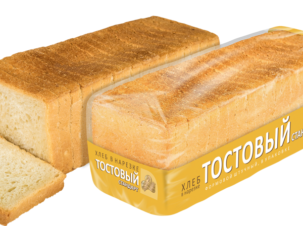 Хлеб Русский хлеб Стандарт нарезной пшеничный тостовый