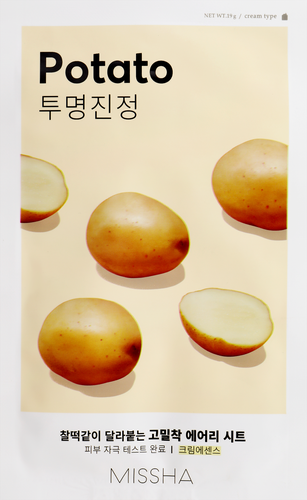 

Маска для лица Missha Воздушная посадка (Airy Fit) с экстрактом картофеля для тусклой кожи смягчающая 19 г