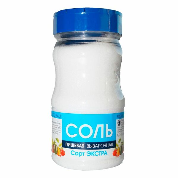Соль пищевая ЭКСТРА выварочная, сорт Экстра, 500г