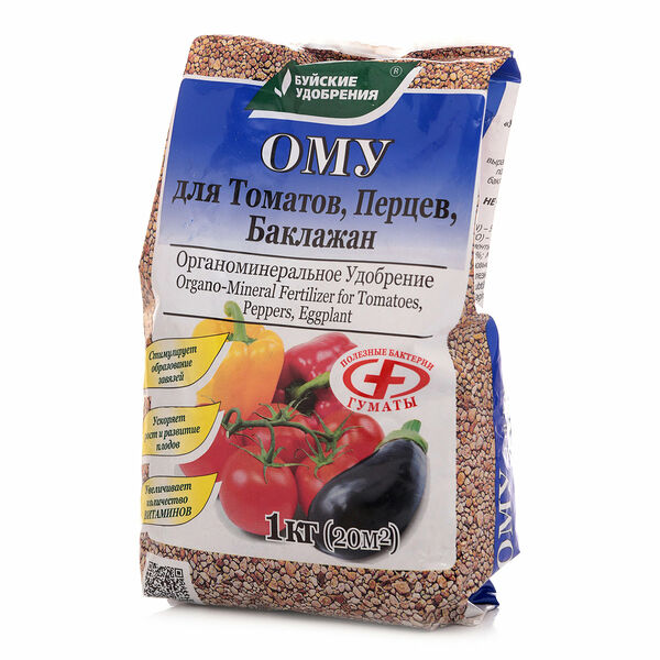 Удобрение органоминеральное для томатов, перцев, баклажан ТМ Буйские удобрения