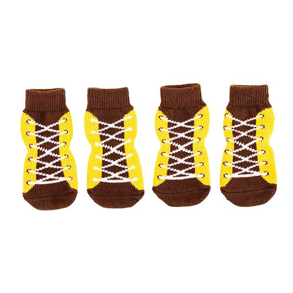 Носки для собак M желтый (унисекс)