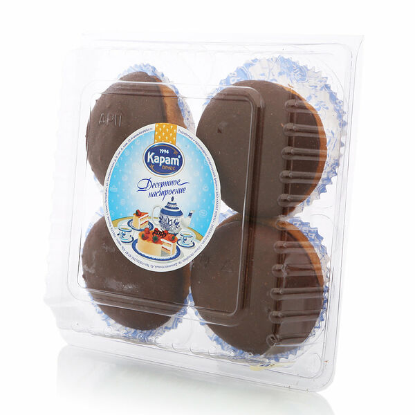 Пирожное бисквитное Карат Плюс Буше сливочное, 200 г