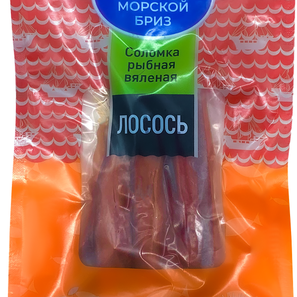 Лосось вяленый МОРСКОЙ БРИЗ соломка, 70г