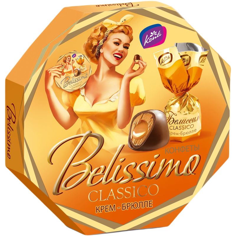 

Конфеты Konti Belissimo Classico Крем-брюле 255 г