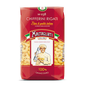 Макаронные изделия Maltagliati №038 Рожки Россия 500г