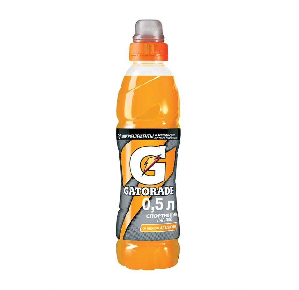 

Напиток функциональный Gatorade апельсин 0.5 л, Италия