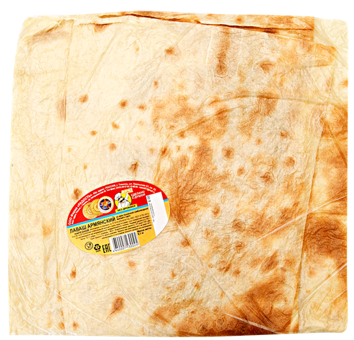 

Лаваш Армянский из муки пшеничной хлебопекарной, высший сорт, нарезной, 100г