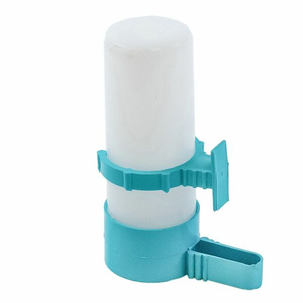 HOMEPET Поилка для птиц пластиковая матовая бирюзовая 60мл