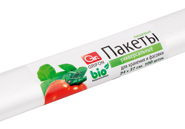 Пакет для хранения и фасовки GRIFON 7мкм 5л, 24x37см, в рулоне Арт. 101-056, 100шт