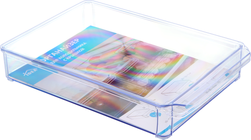 

Органайзер для холодильника Idea 20х30х5 см с крышкой прозрачный