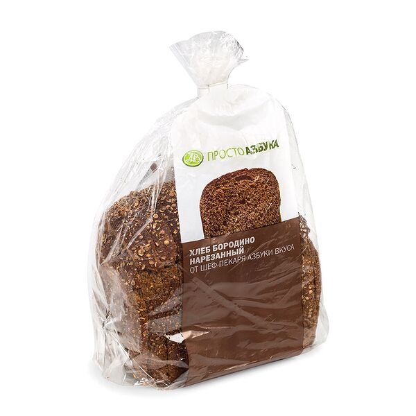 Хлеб «Бородино» нарезанный, «Просто Азбука»