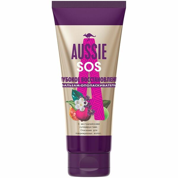 Бальзам-ополаскиватель для волос Aussie Sos глубокое восстановление 200 мл