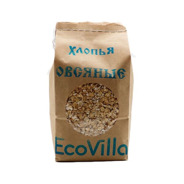 Каша овсяная хлопьями EcoVilla Серафимовская фирменная 500г