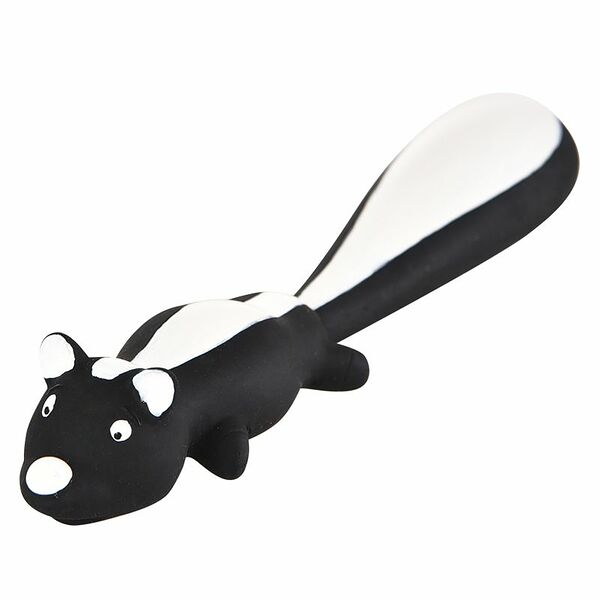 Игрушка для собак FOXIE Скунс с пищалкой 25 см, латекс