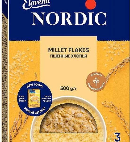 Хлопья пшенные Nordic, 500г