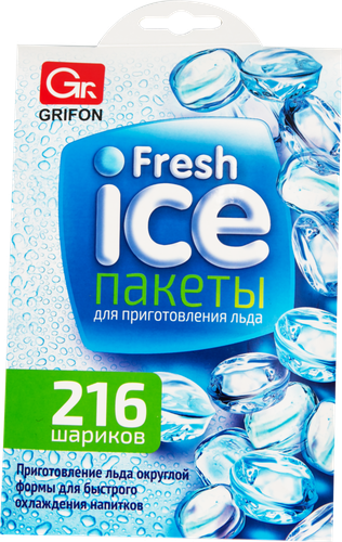 

Пакеты для льда Grifon 12 листов х 18 шариков