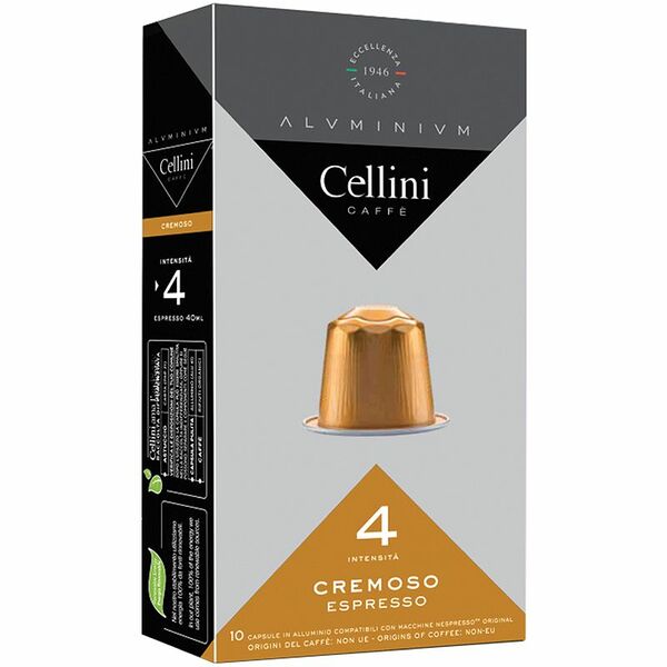 Кофе в капсулах Cellini Cremoso жареный молотый, 10 шт