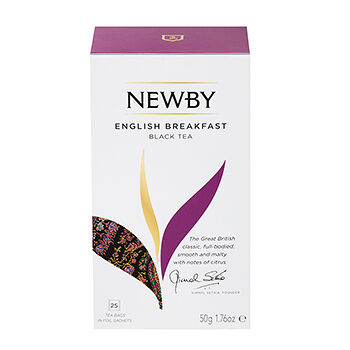 Чай черный Newby English breakfast в пакетиках, 25 шт