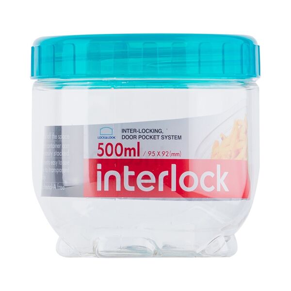 Банка Lock&Lock для хранения, пластик, 0,5л 9.5х9.5 см