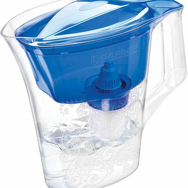 Фильтр-кувшин для очистки воды Барьер Танго синий с узором, 2.5 л