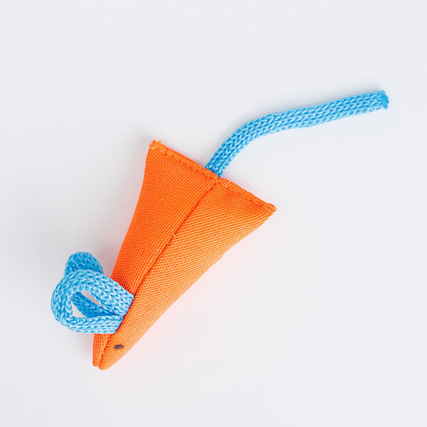 Игрушка с мятой для кошек Мышка Грета, 6,5х4х1,5 см, оранжевая