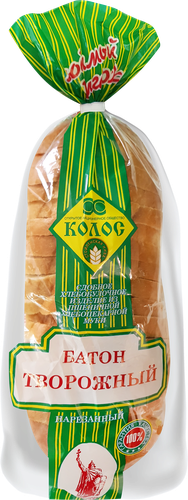 

Батон Колос Творожный в нарезке 300 г