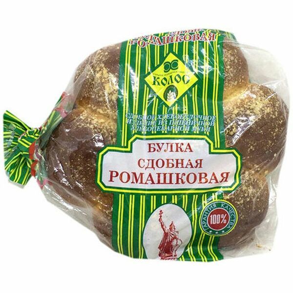 Булка сдобная Колос Ромашковая