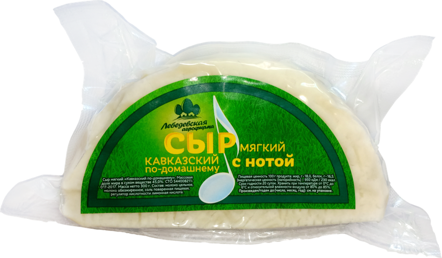 

Сыр мягкий Лебедевская Агрофирма Кавказский по-домашнему 300 г