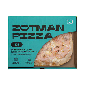 Пицца Zotman pizza Ветчина и грибы замороженная