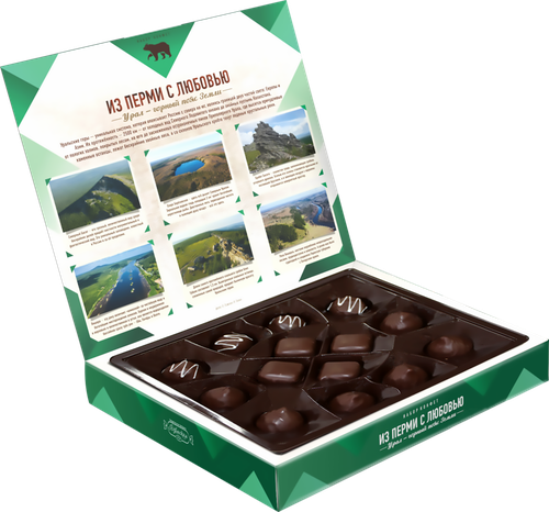 

Набор конфет Пермская Из Перми с любовью, ассорти, 210 г