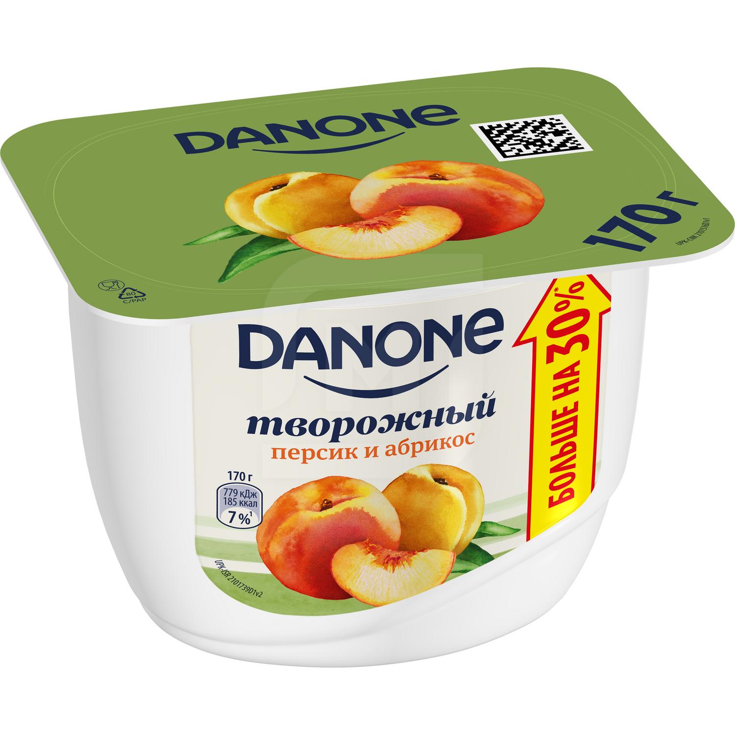 

Творожный продукт Danone Персик и абрикос 3,6%, 170г