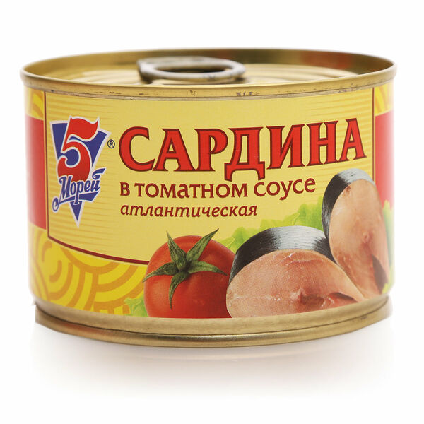 Сардина в томатном соусе ТМ 5 Морей