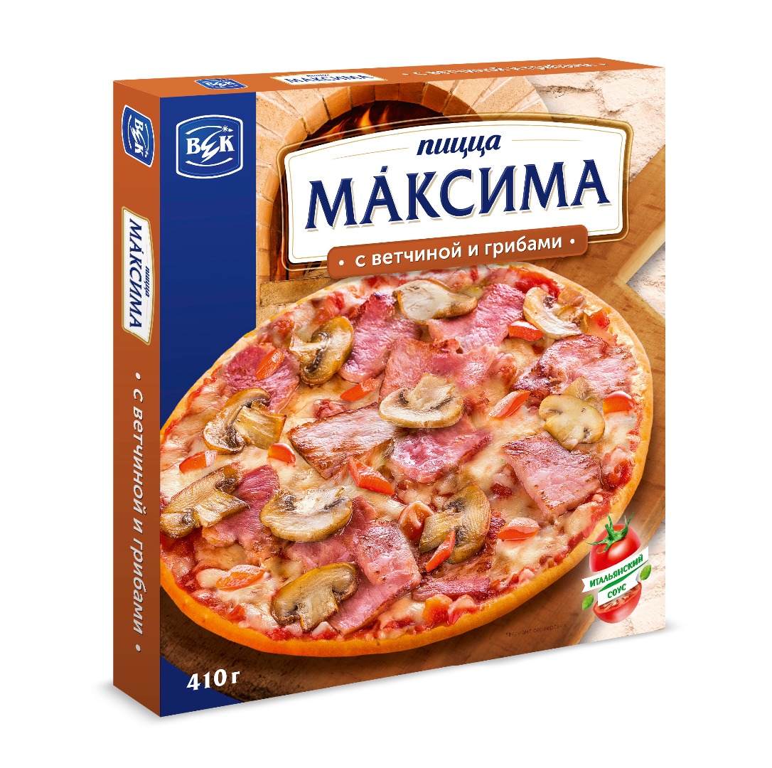 

Пицца Век Maxima с ветчиной и грибами 410 г