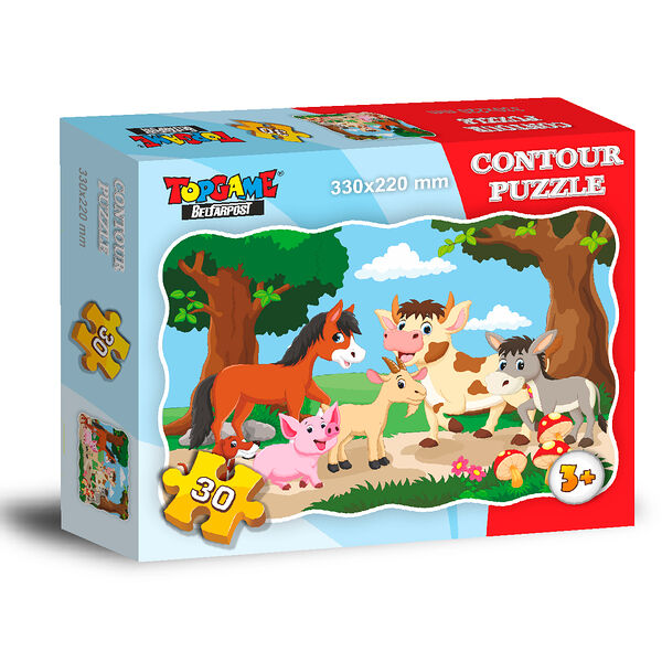Гп.Контурный пазл 30 элементов 