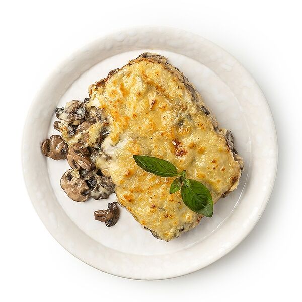 Жюльен с шампиньонами и кремом из белых грибов для запекания,«Почти готово»