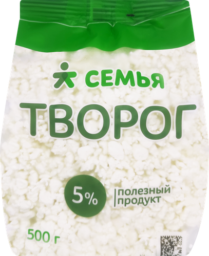 

Творог Семья 5% БЗМЖ 500 г
