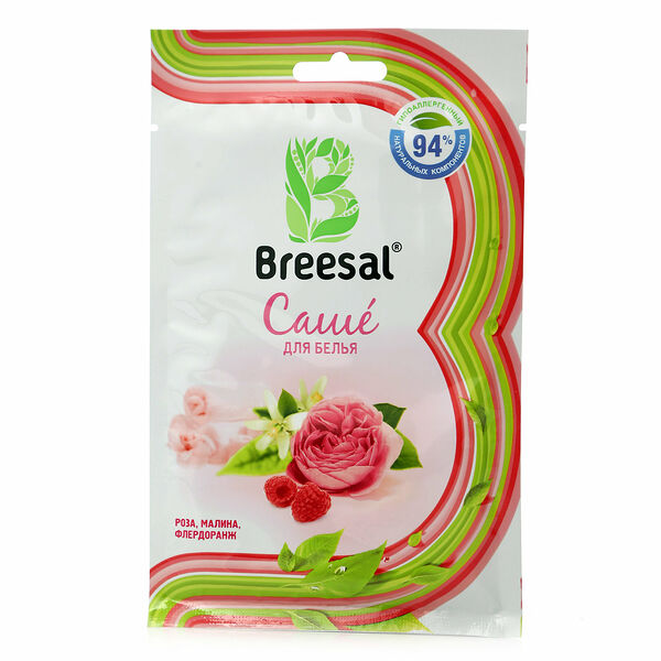 Саше для белья Роза-Малина-Флердоранж ТМ Breesal (Бризаль)