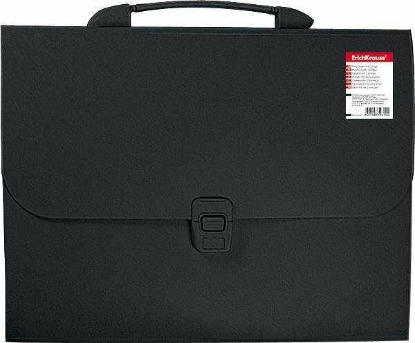 Папка портфель Attache (Эттач) A4 12 отделений черная ТМ Erich Krause (Эрих Крауз)