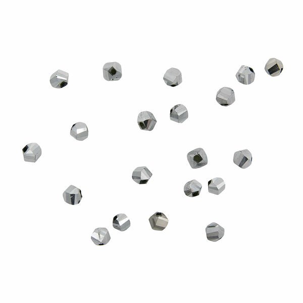 11331 Бусины стеклянные, 6мм, 20шт/упак(2-серебро)