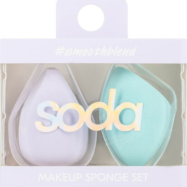 Набор спонжей Soda для нанесения тональной основы 002 smoothblend 2шт
