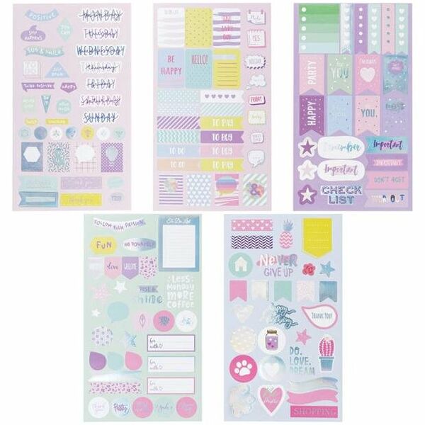 Набор бумажных наклеек Meshu Grace, 5 шт