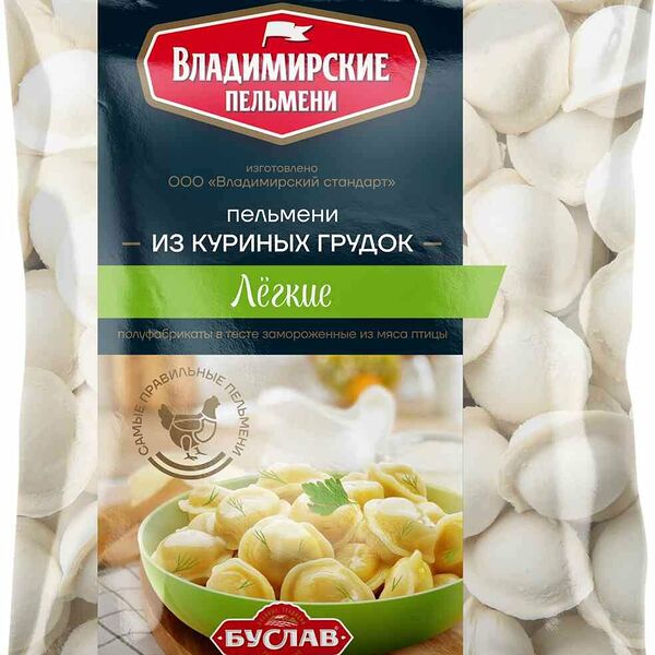 Пельмени из куриных грудок Владимирский стандарт Лёгкие