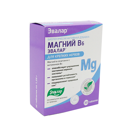 Магний В6 Эвалар № 30 табл