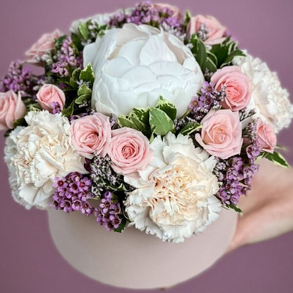 Цветы в коробке Принцесса на горошине